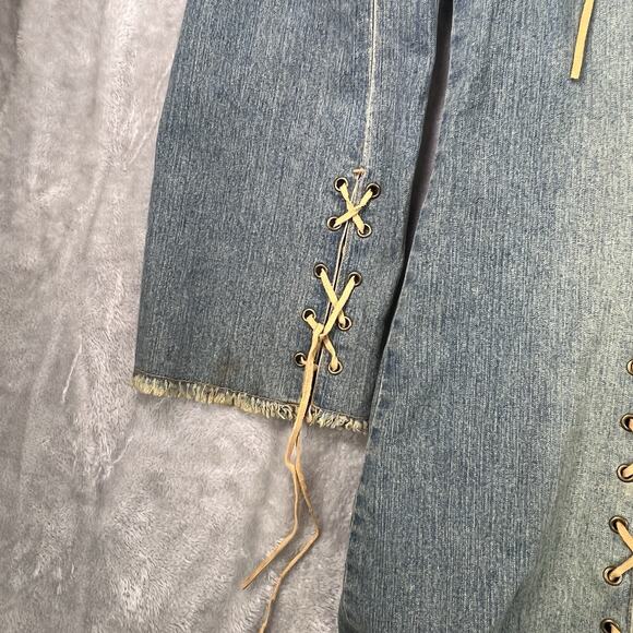 Newport News Jeanology Jeans Jacket Coat Denim Faded Women 1980s Vintage Sz 16 - Picture 6 of 10